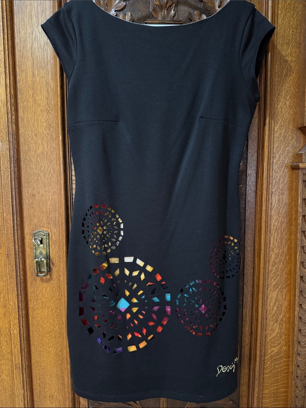 Desigual Cut out Black Dress